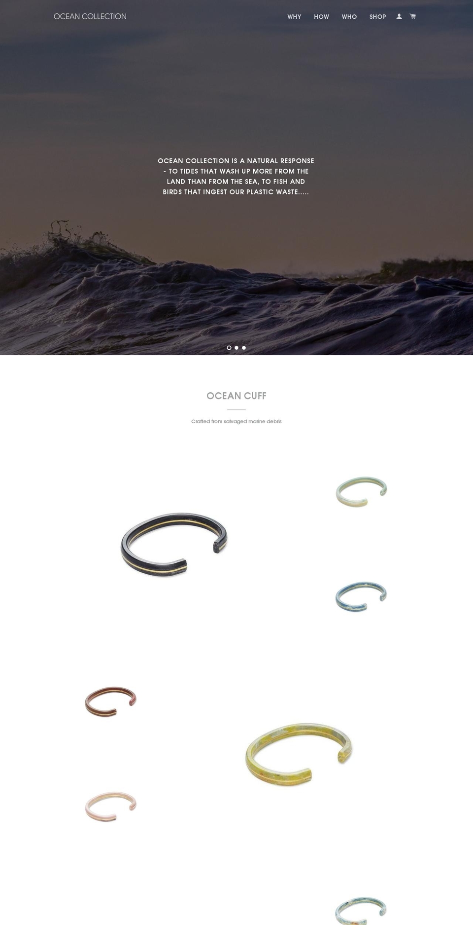 oceancollection.com — Shopify storefront screenshot
