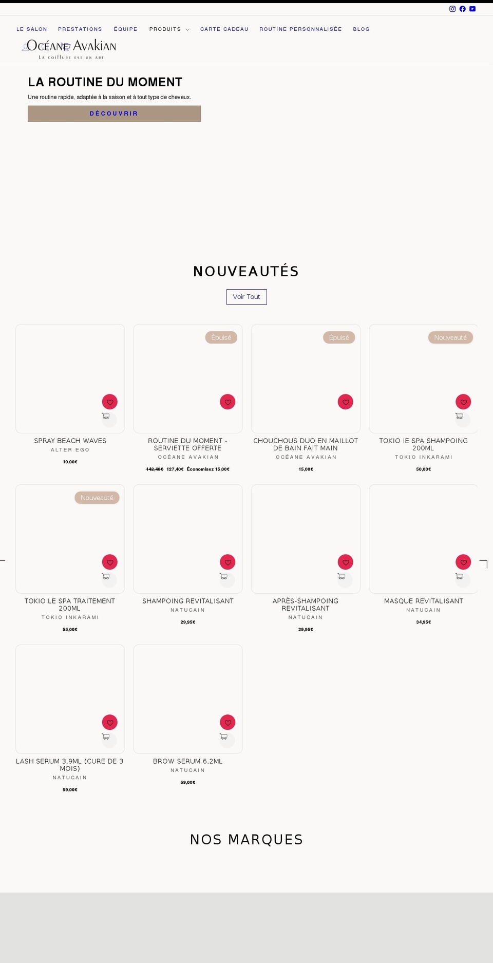 oceane-avakian.com shopify website screenshot