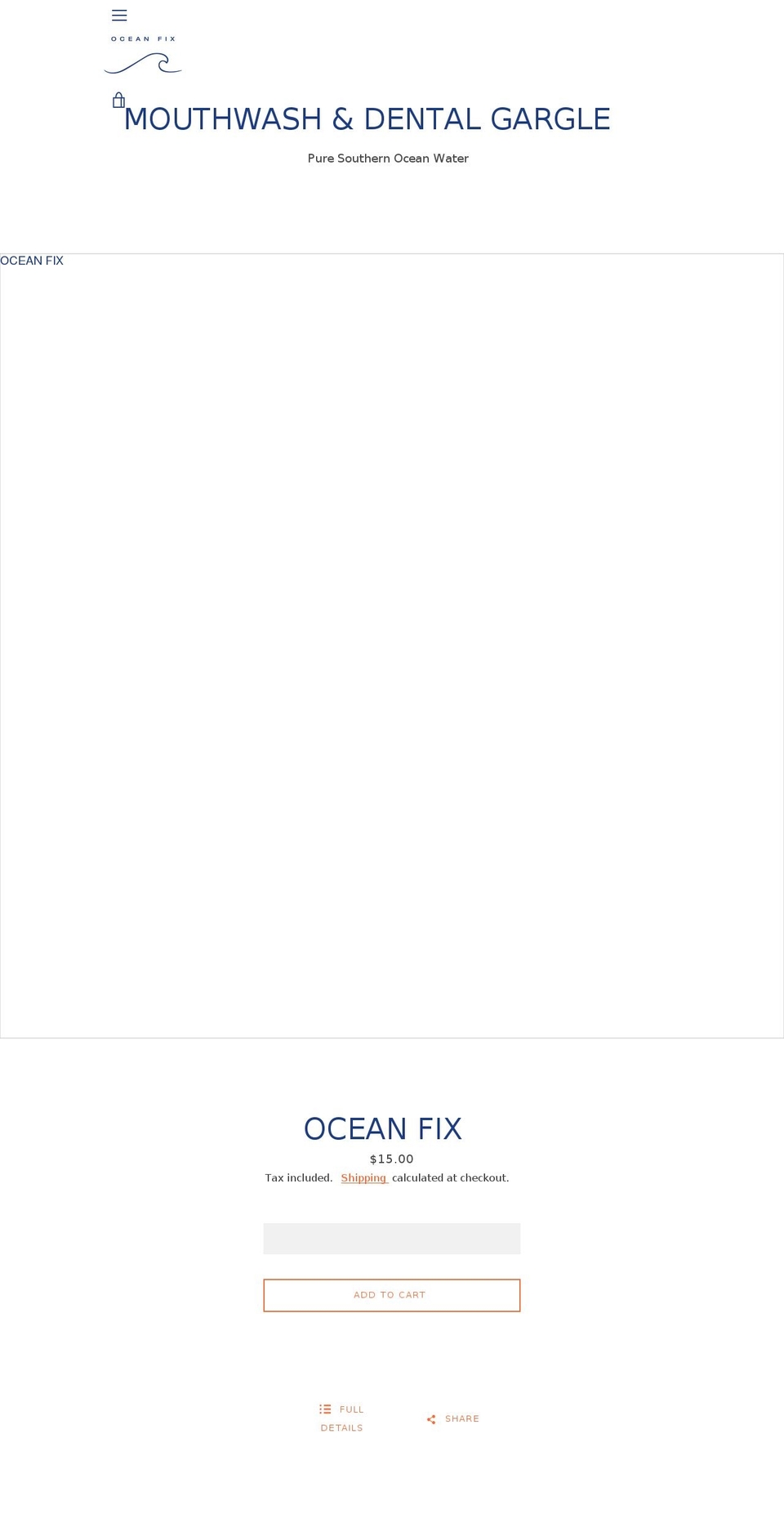 oceanfix.com.au shopify website screenshot