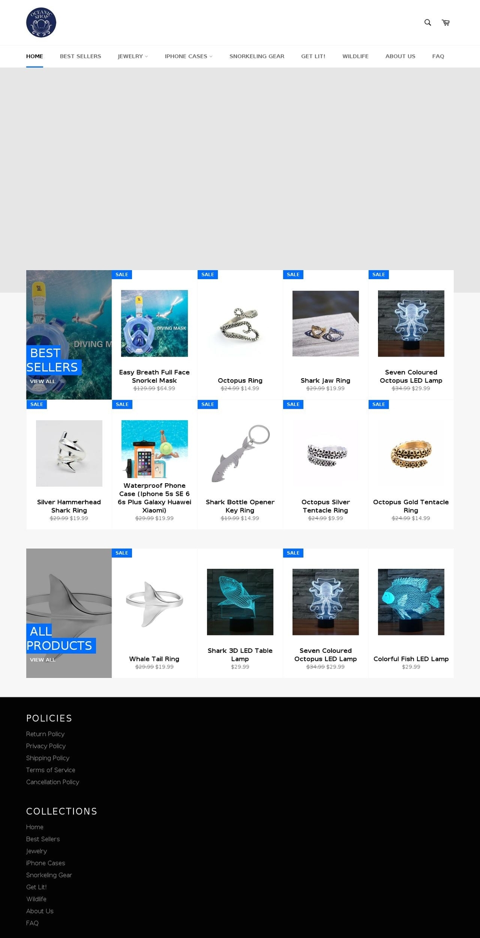 oceanicshop.co shopify website screenshot