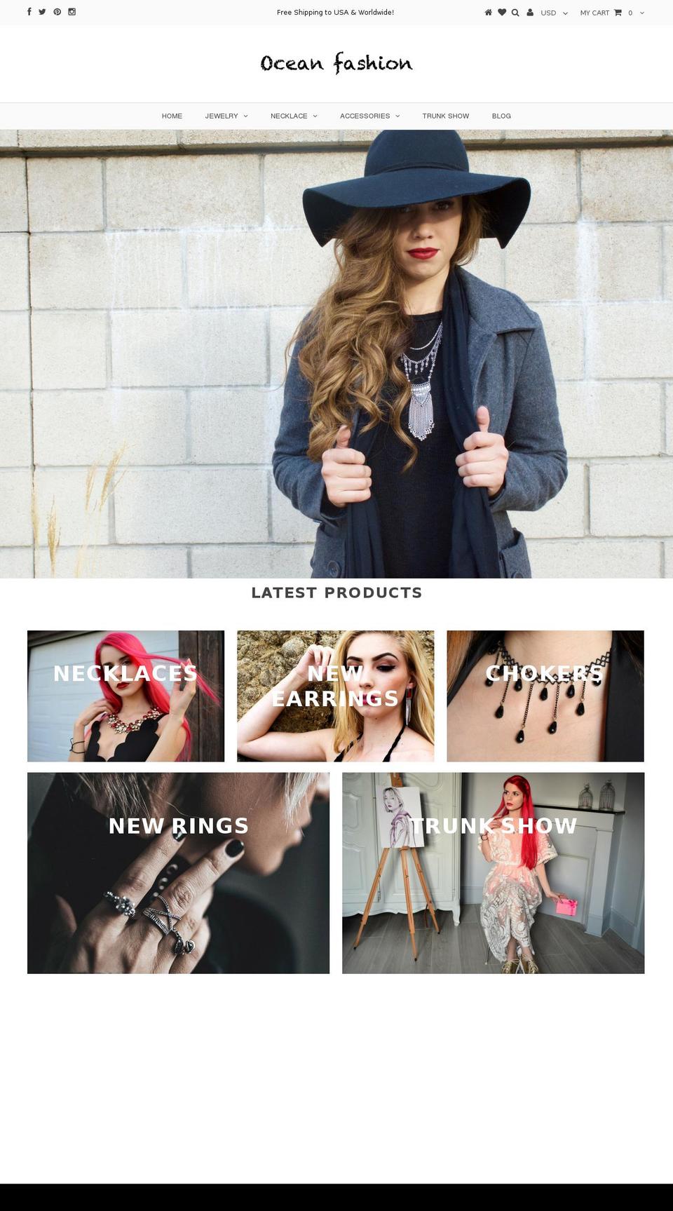 oceanjeans.com shopify website screenshot