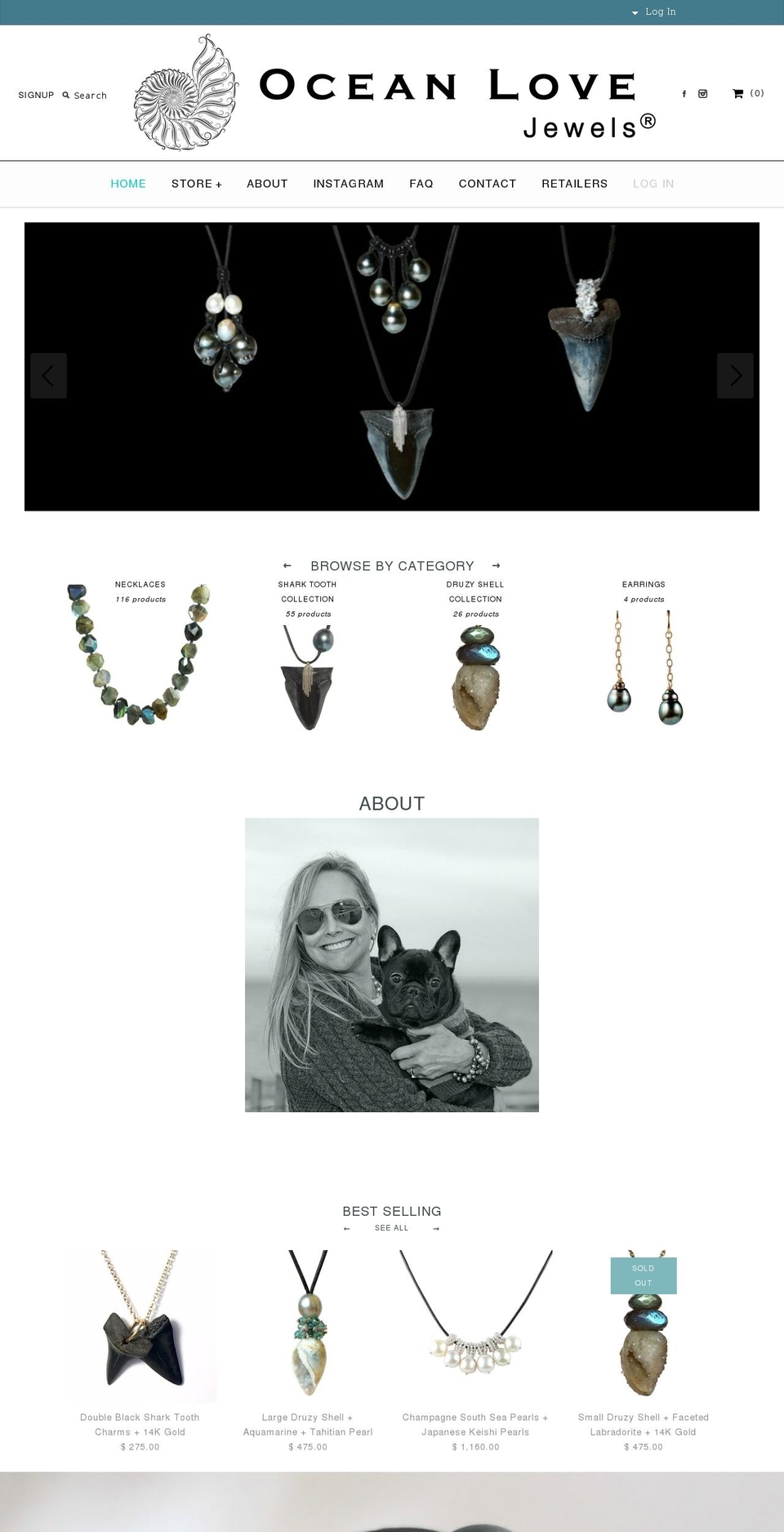 Minion Shopify theme site example oceanlovejewels.com