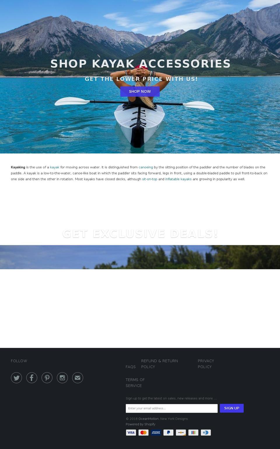 oceanmotion.us shopify website screenshot