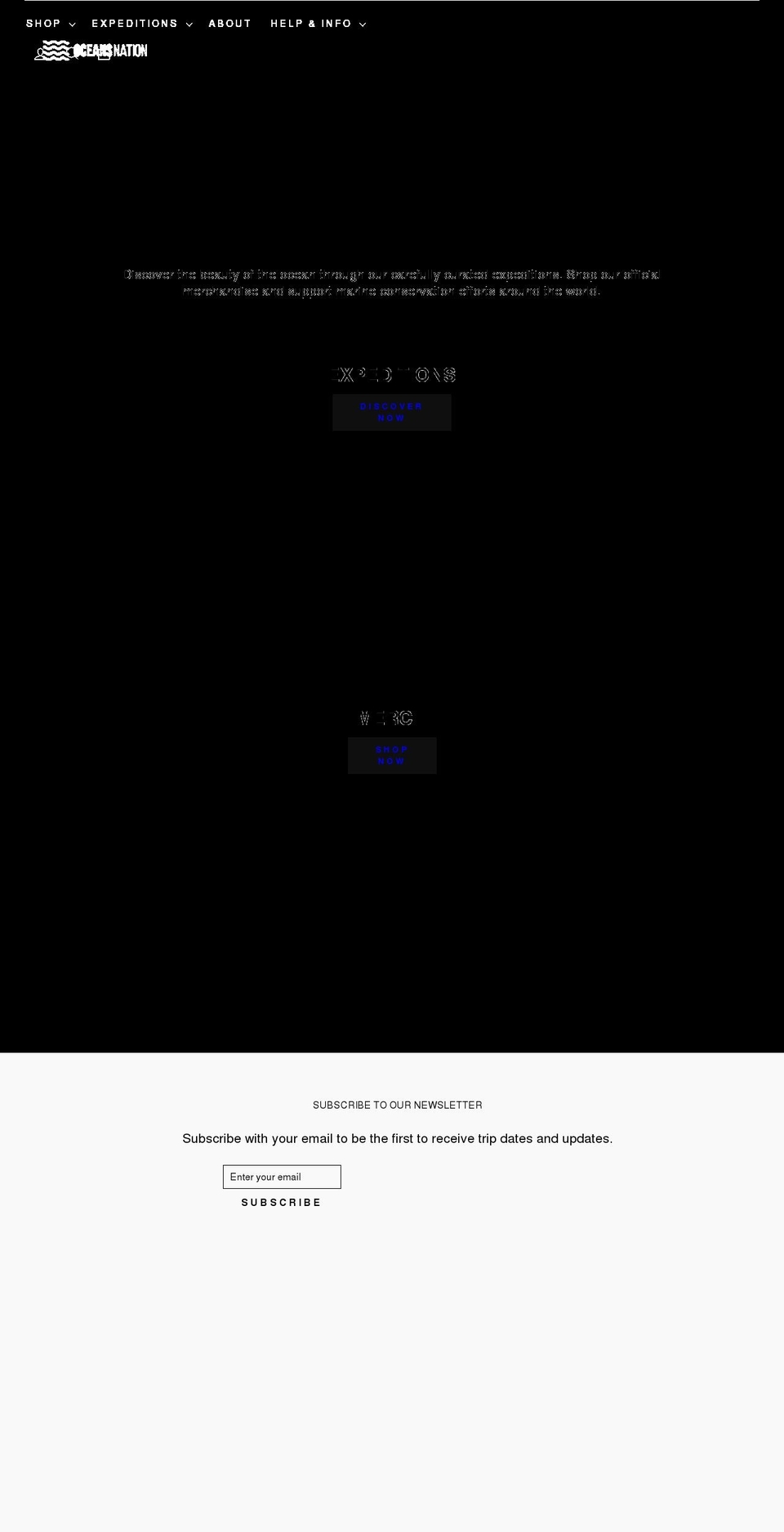 oceansnation.com shopify website screenshot