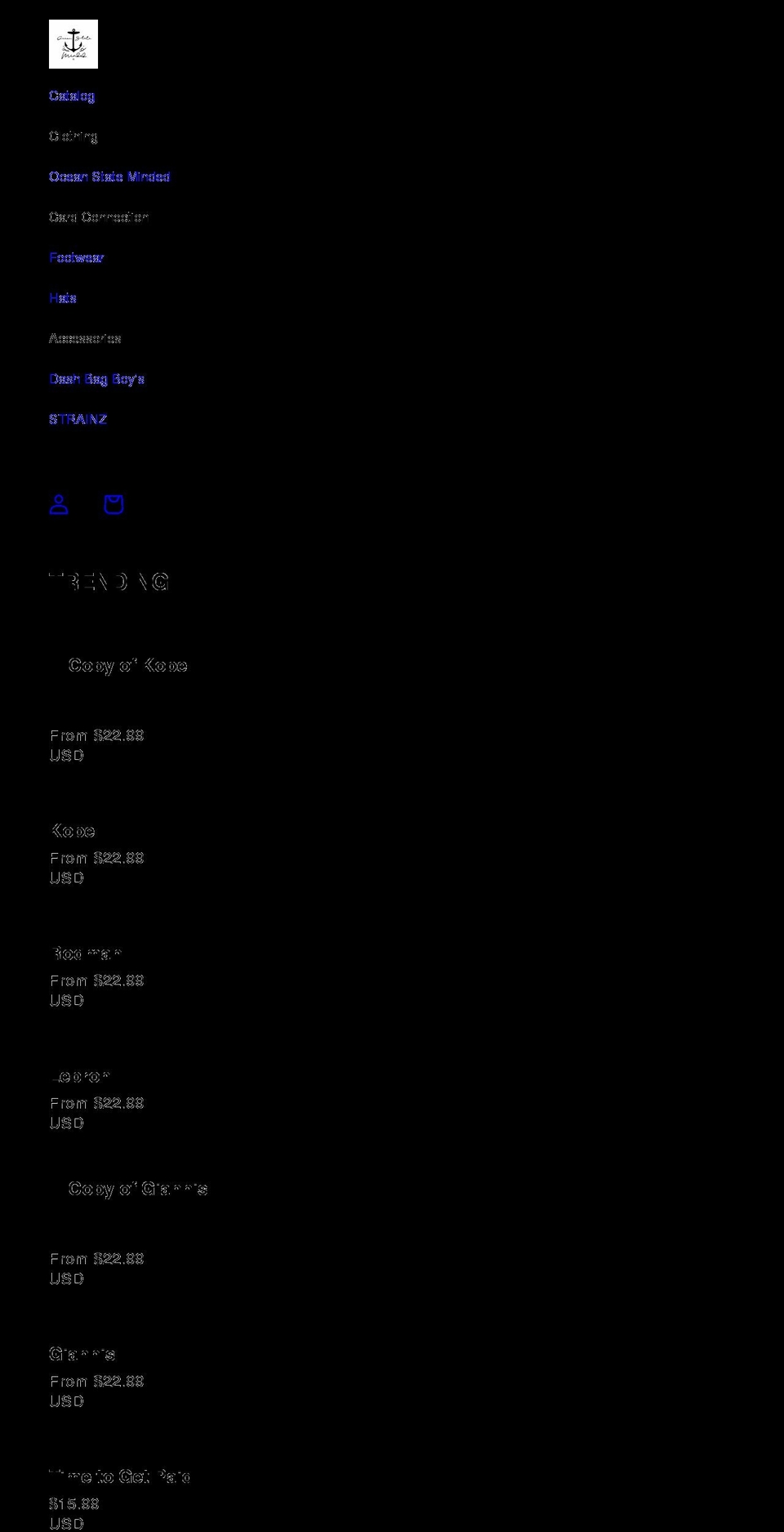 oceanstateminded.com shopify website screenshot