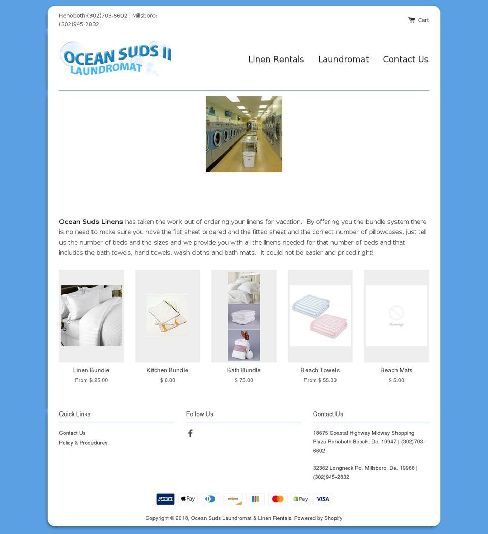 oceansuds.com — Shopify storefront screenshot