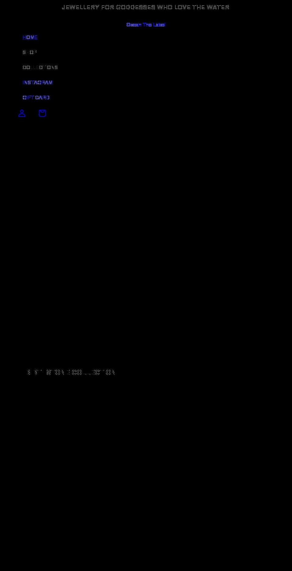 oceanthelabel.com shopify website screenshot