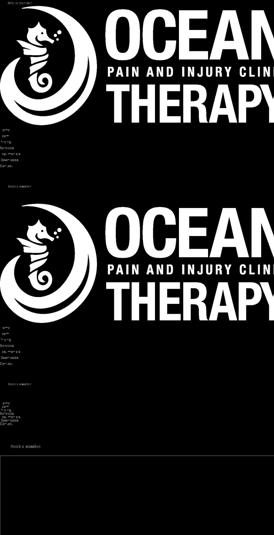 oceantherapy.center shopify website screenshot