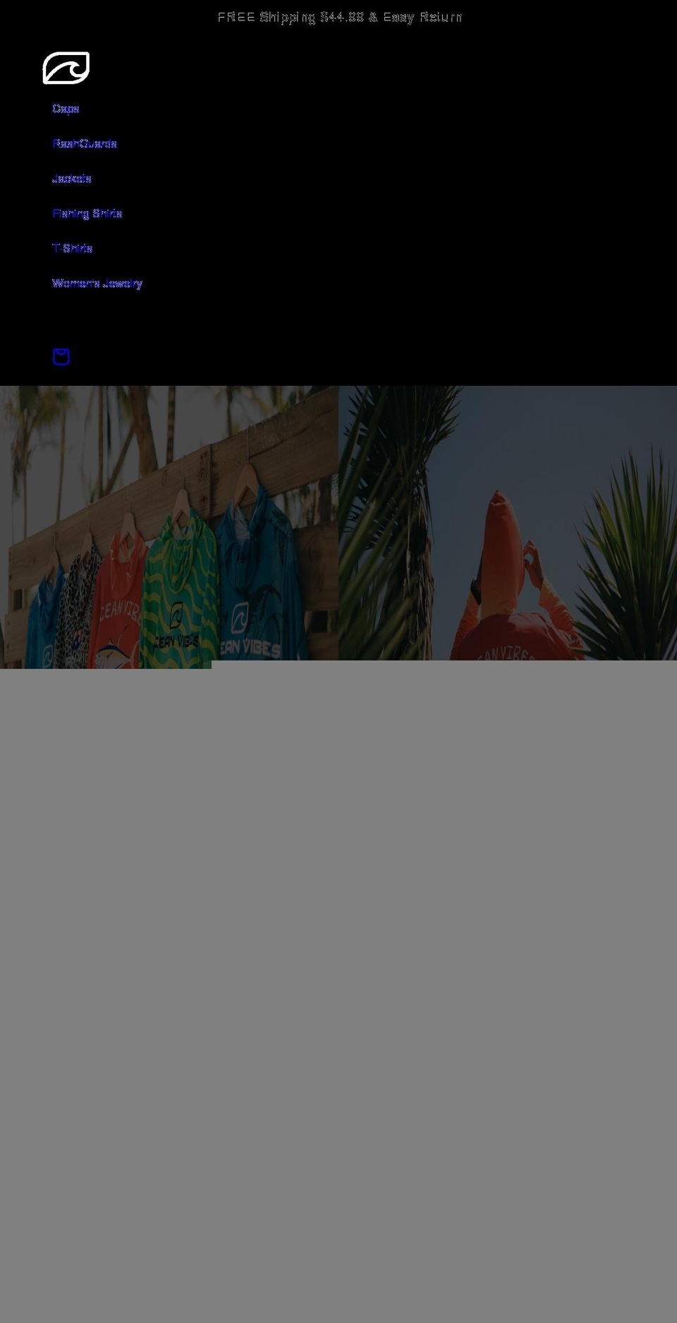 oceanvibes.co shopify website screenshot