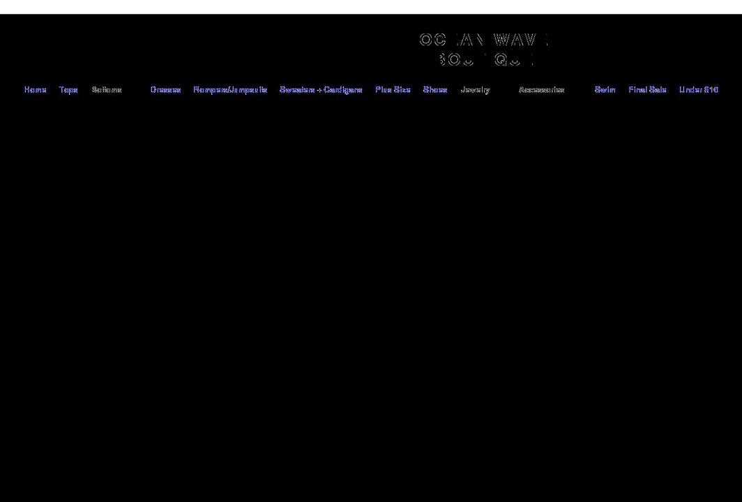 oceanwaveboutique.com shopify website screenshot