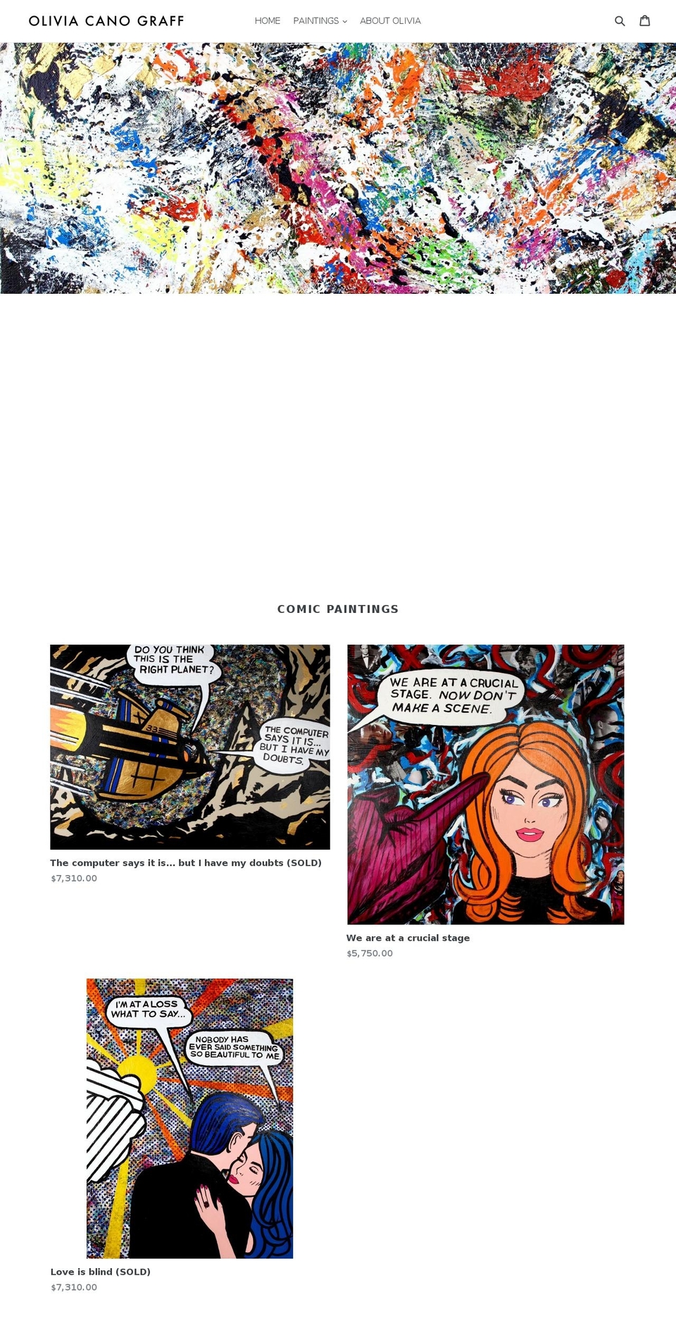 ocg-art.com — Shopify storefront screenshot