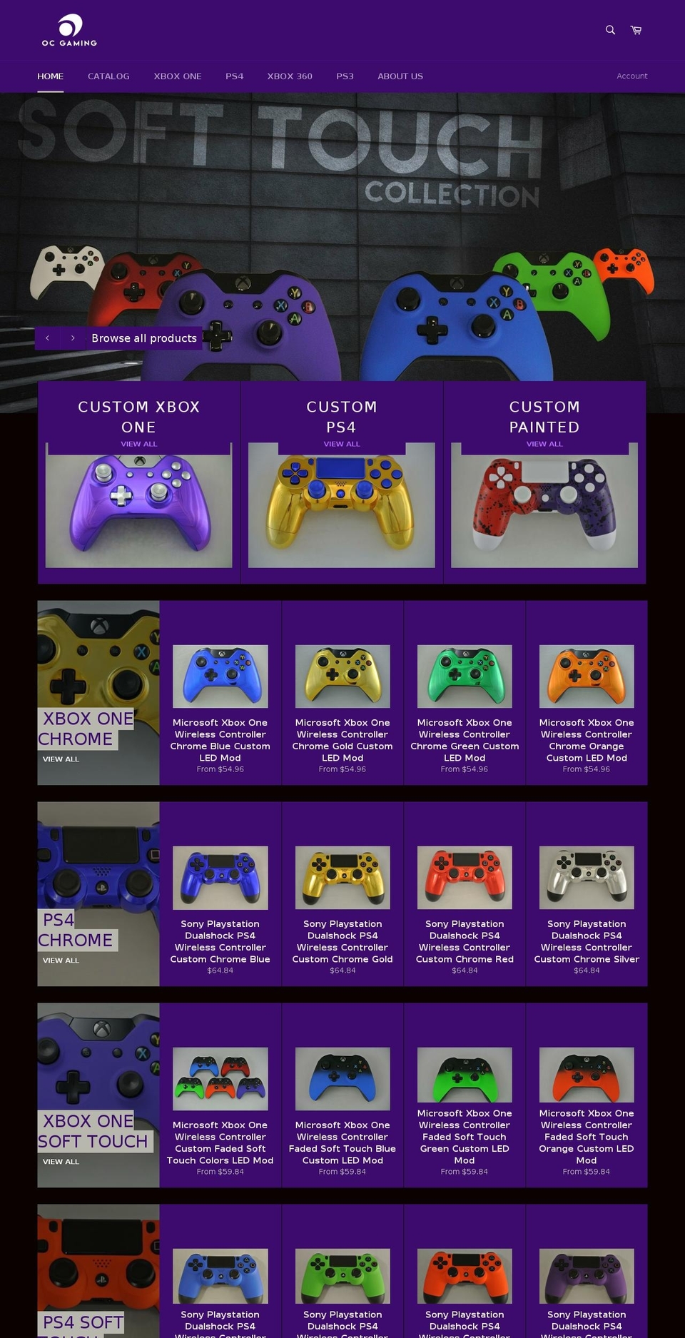 ocgamingstore.com shopify website screenshot