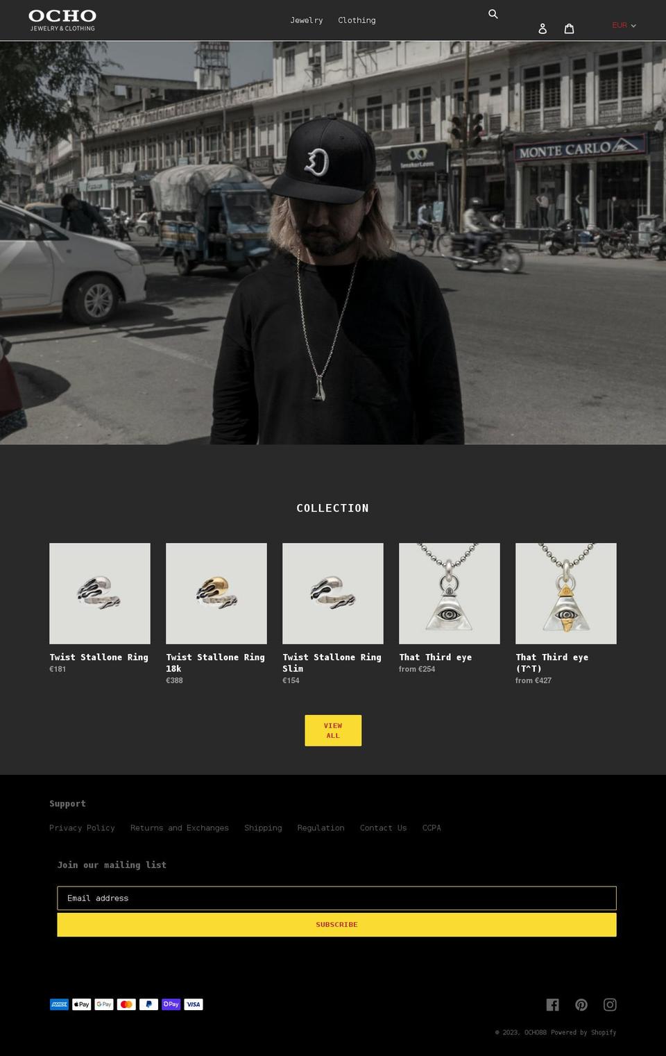 ocho88.com shopify website screenshot