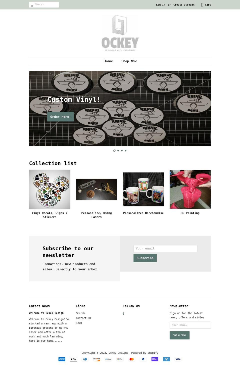 ockey.com shopify website screenshot