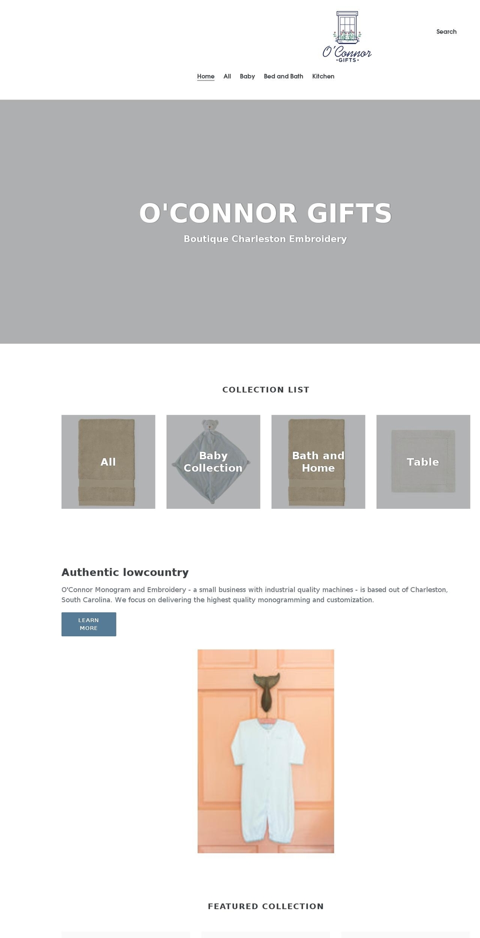 oconnorgifts.com shopify website screenshot