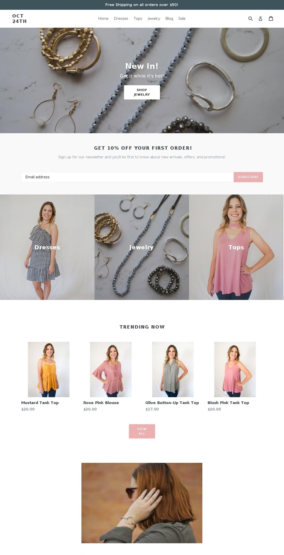 oct24thclothing.com — Shopify storefront screenshot