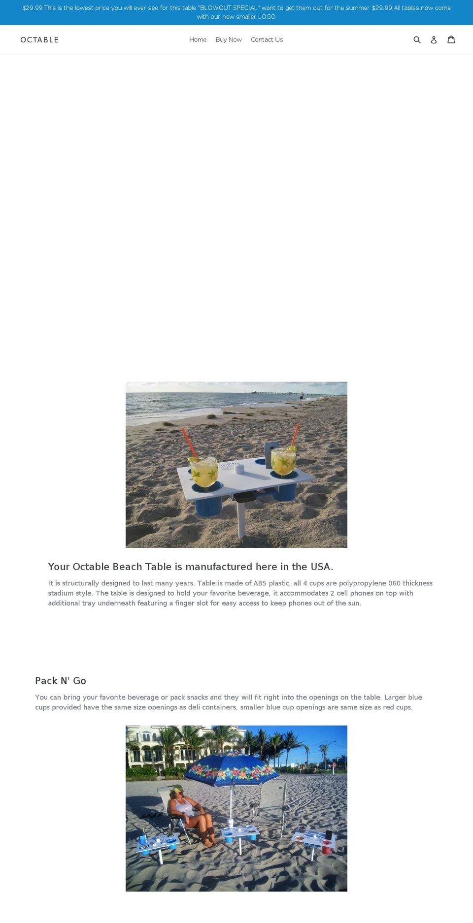 octables.com — Shopify storefront screenshot