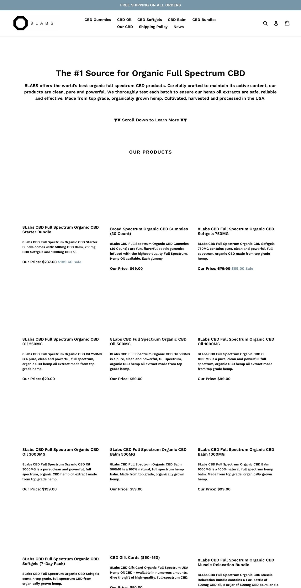 octagonbiolabs-com.myshopify.com shopify website screenshot