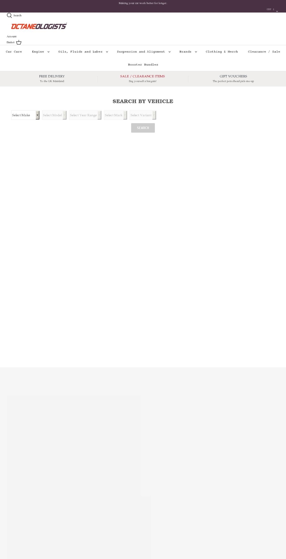 octaneologists.com shopify website screenshot