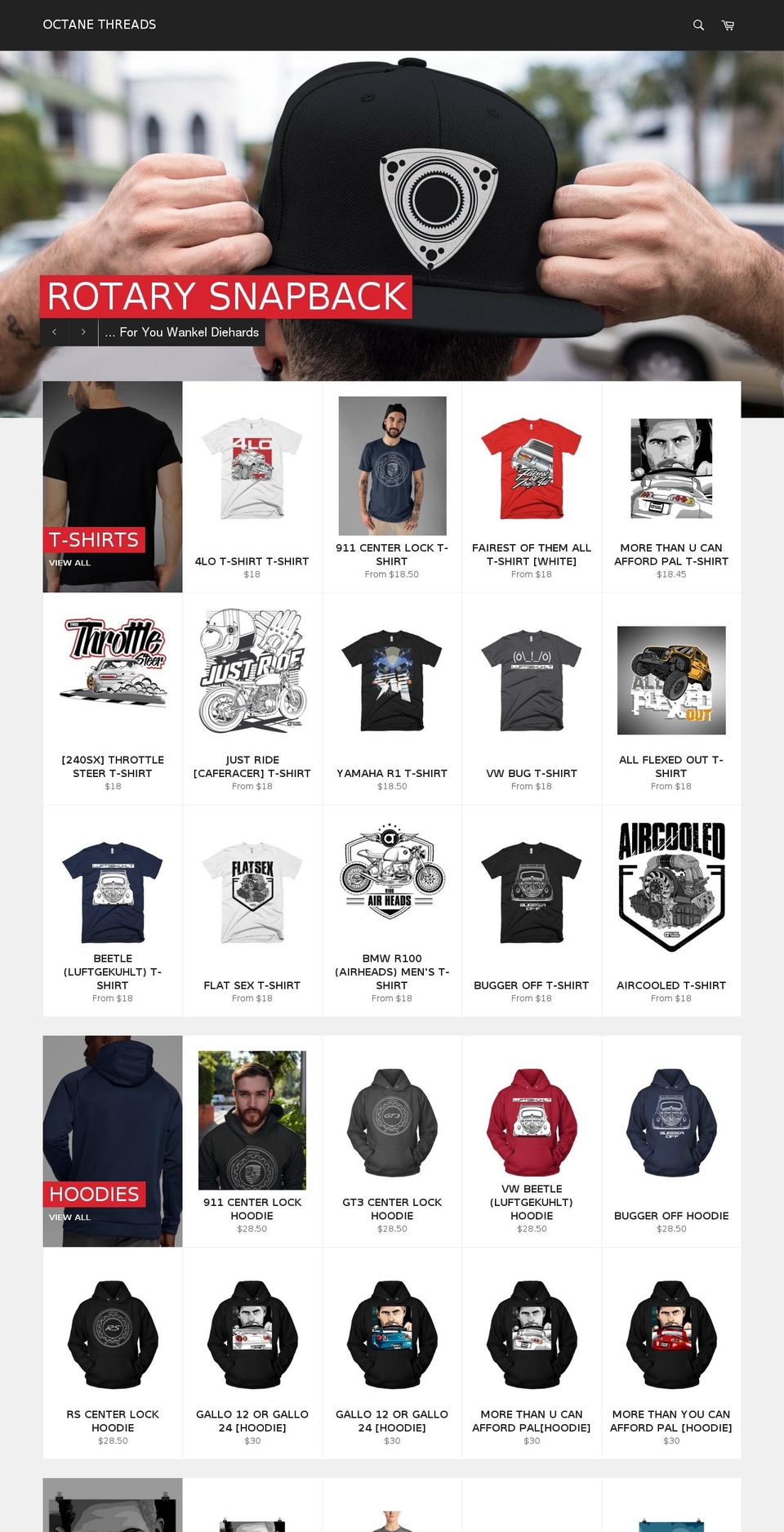 octanethreads.com shopify website screenshot