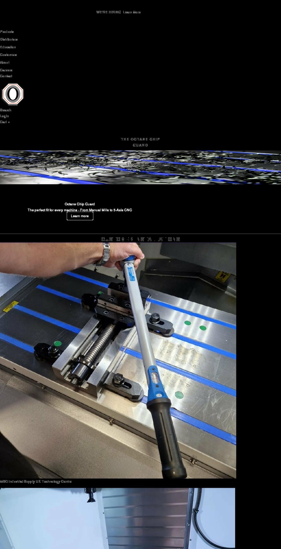 octaneworkholding.com shopify website screenshot