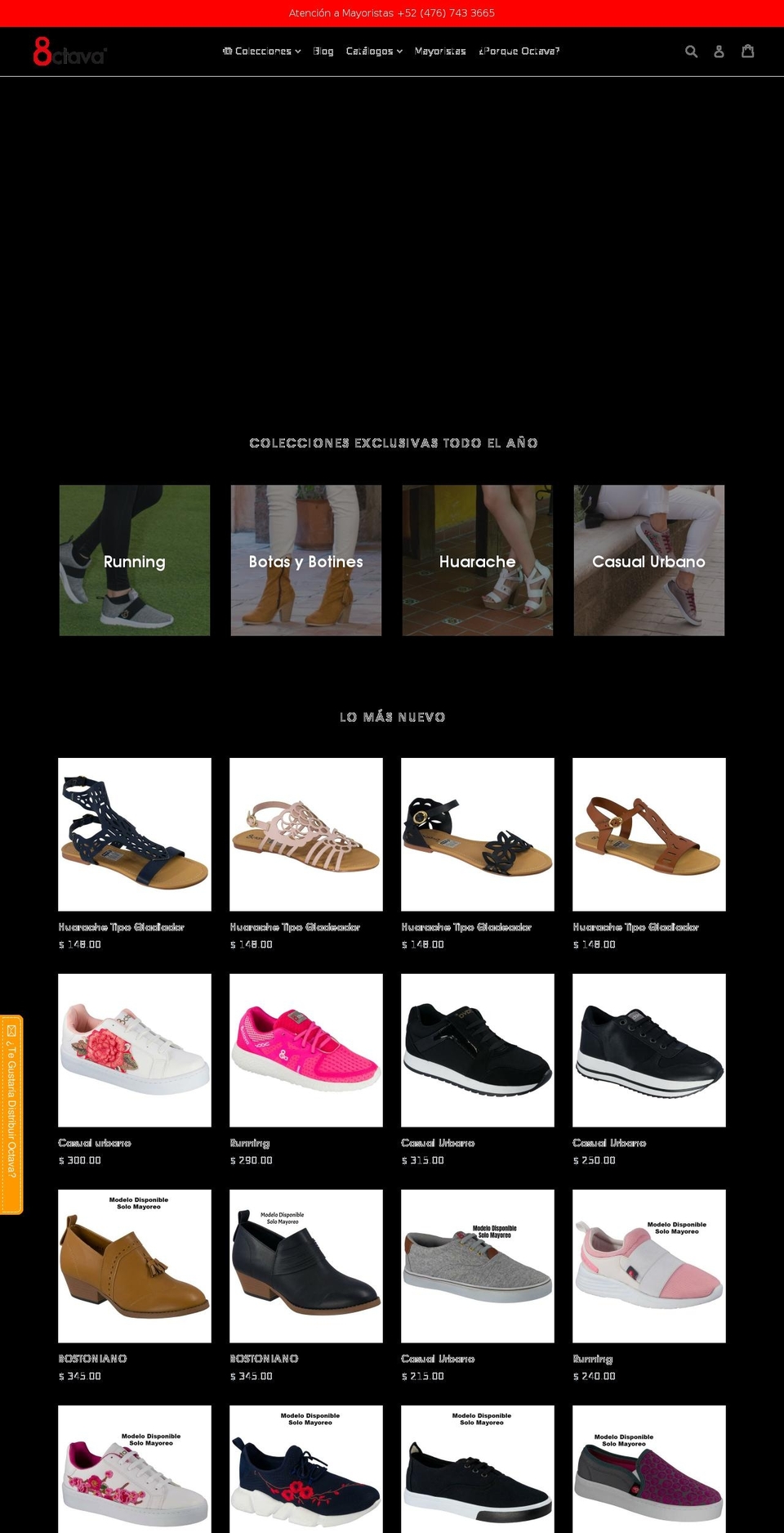 digital Shopify theme site example octava.mx