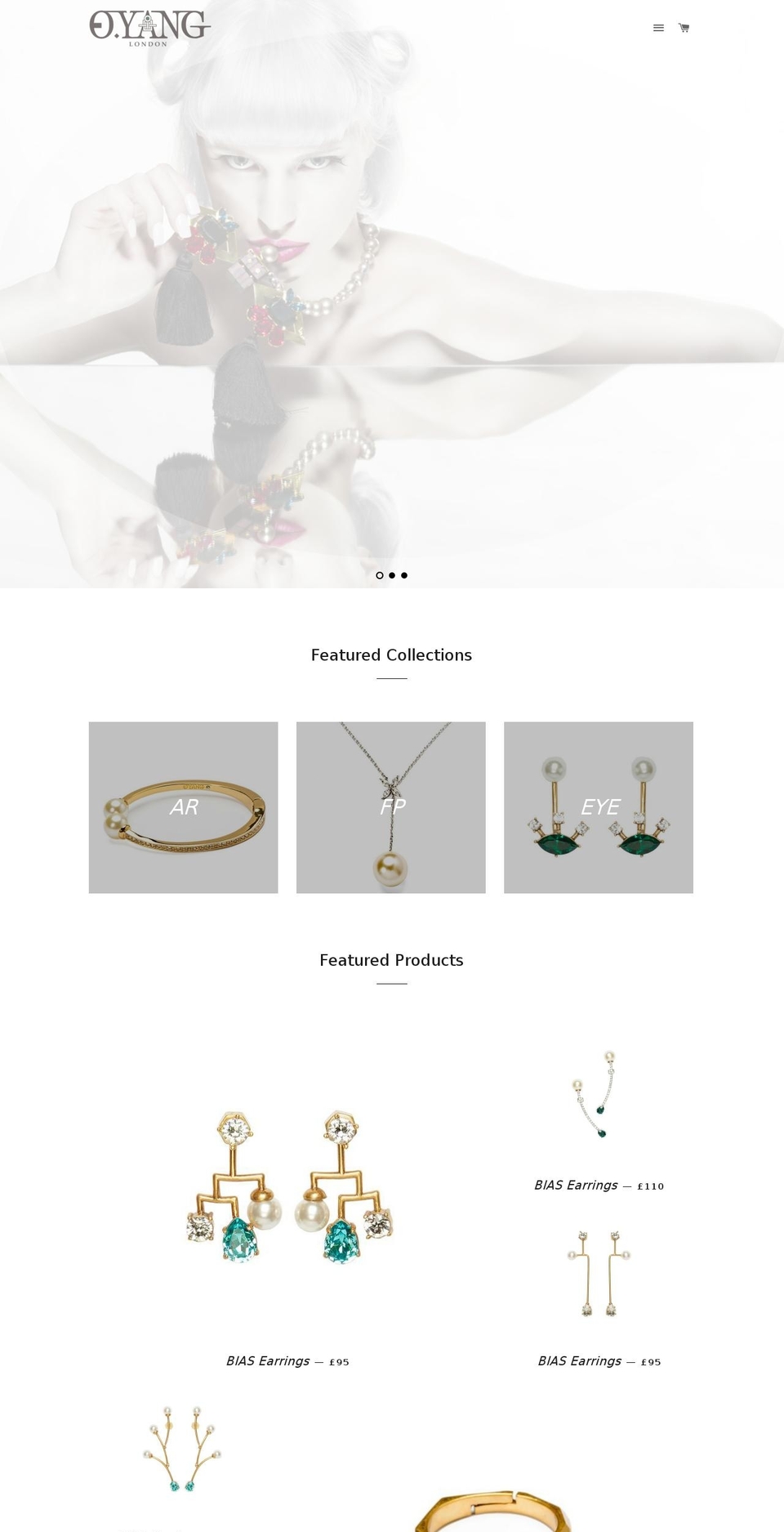 octaviayang.com shopify website screenshot