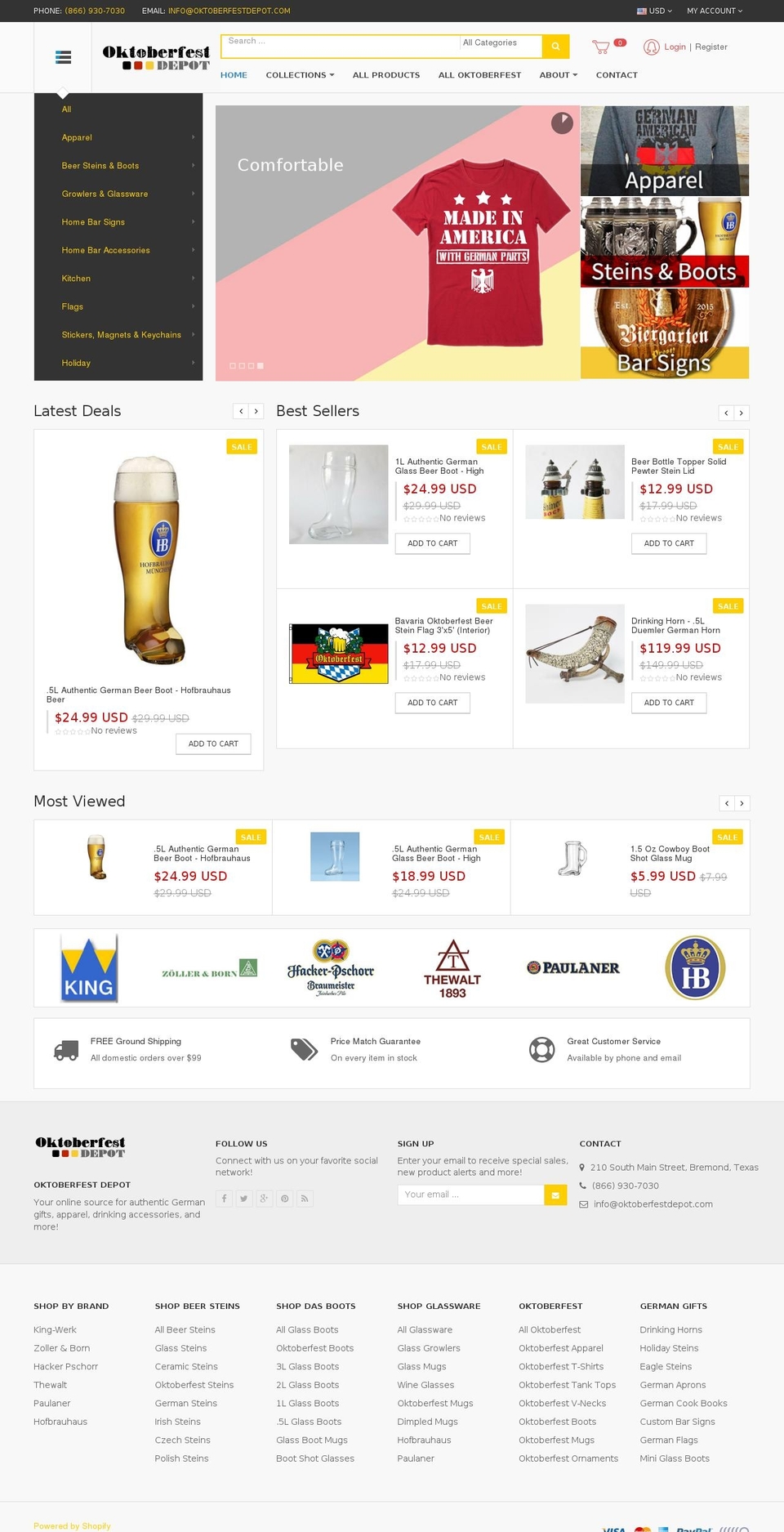 ap-extroic-store Shopify theme site example octoberfestdepot.com