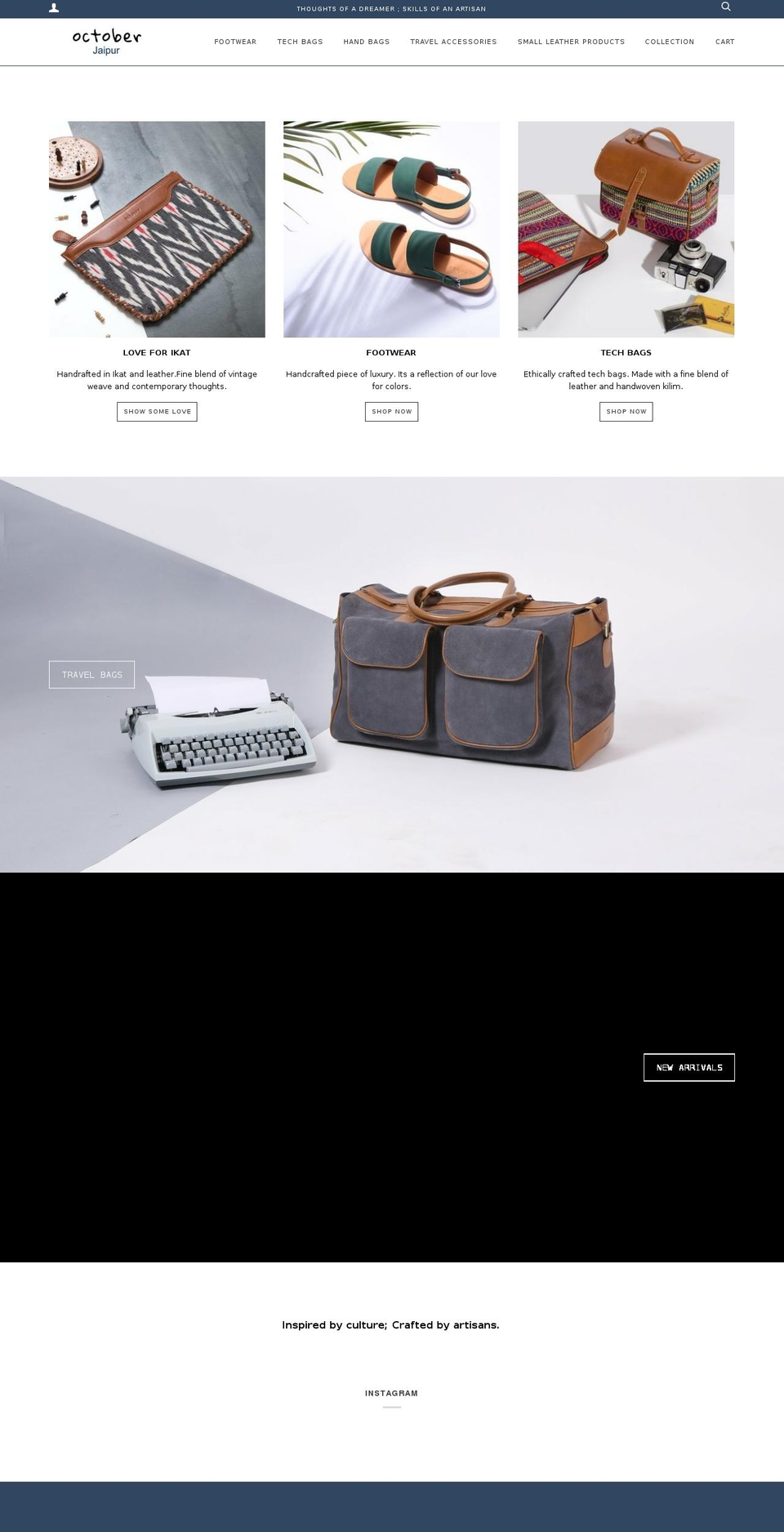 octoberjaipur.com shopify website screenshot