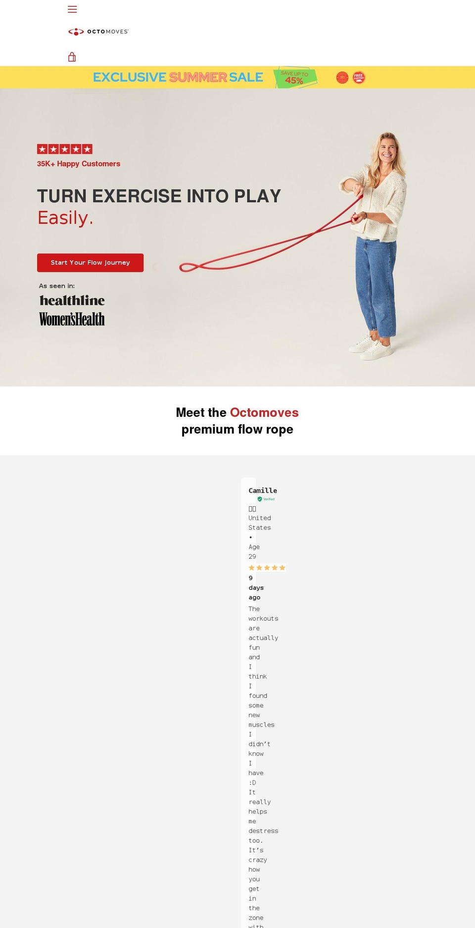 octomoves.com shopify website screenshot