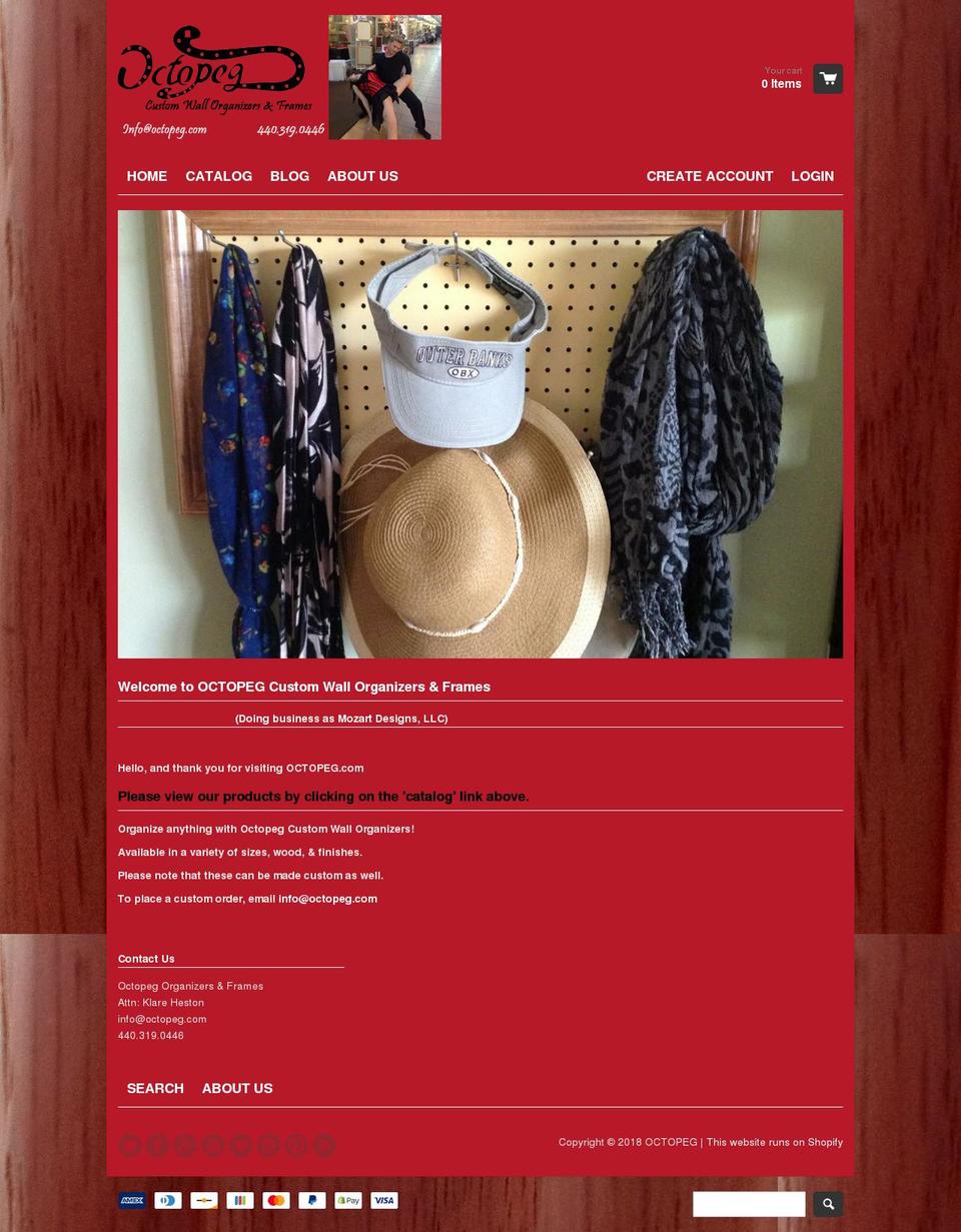 octopeg.com shopify website screenshot