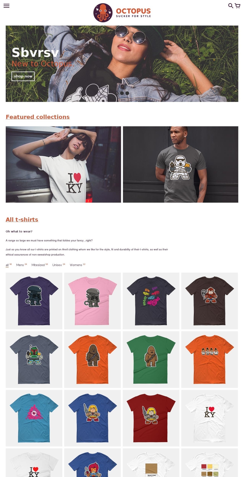 octopusinkstore.com — Shopify storefront screenshot
