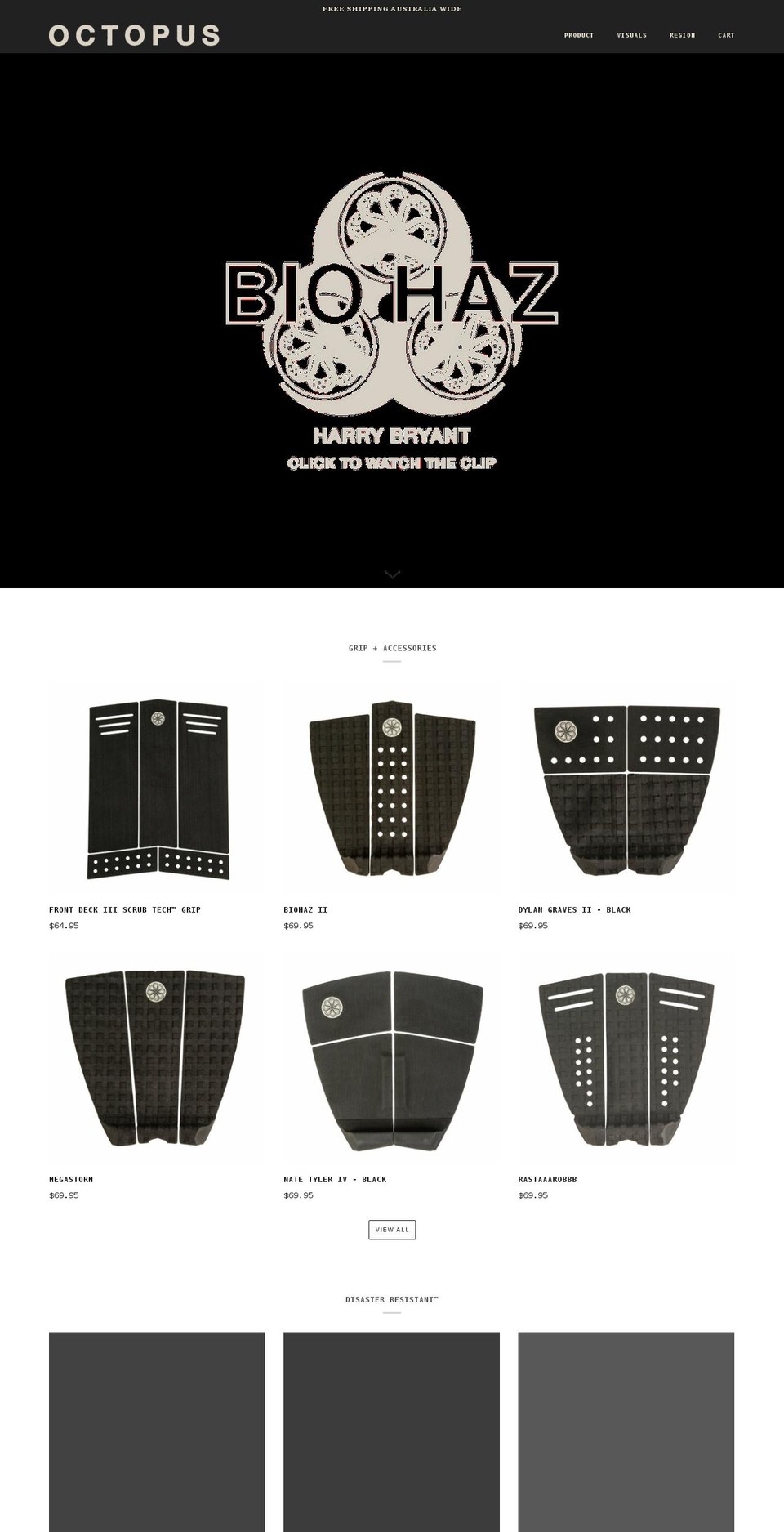 octopusisreal.com.au shopify website screenshot