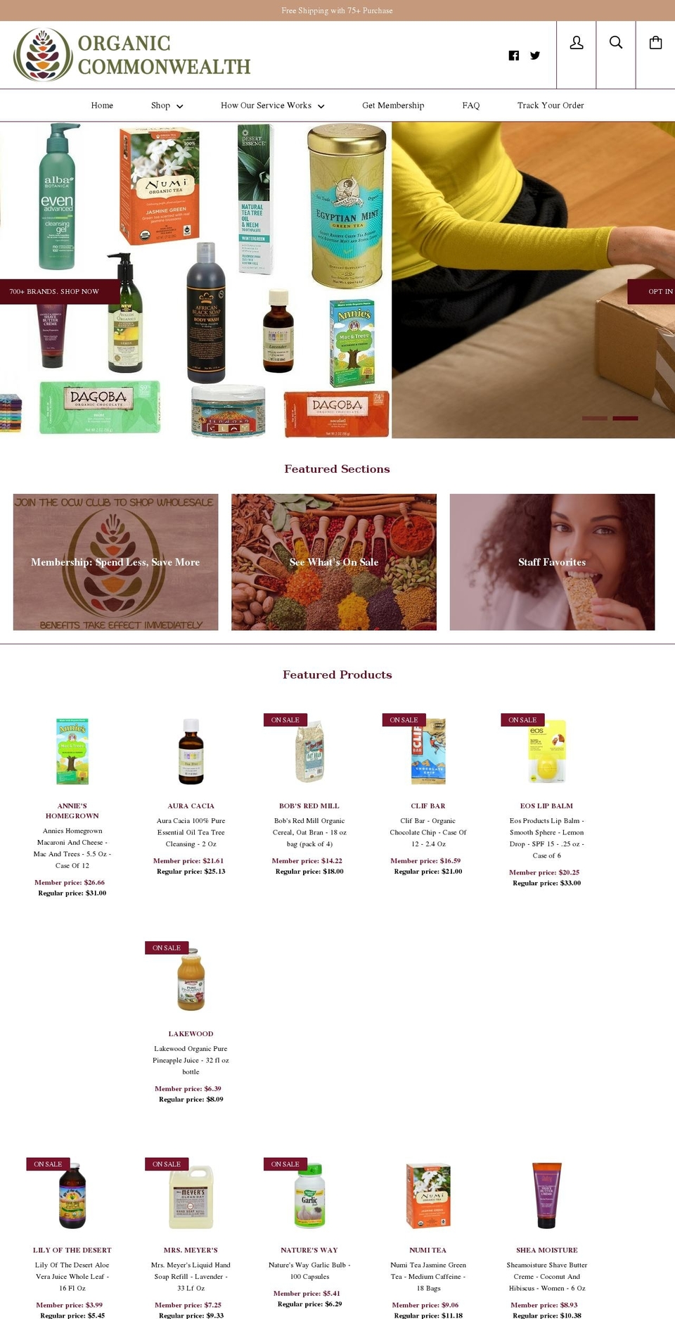 ocwmarket.com shopify website screenshot