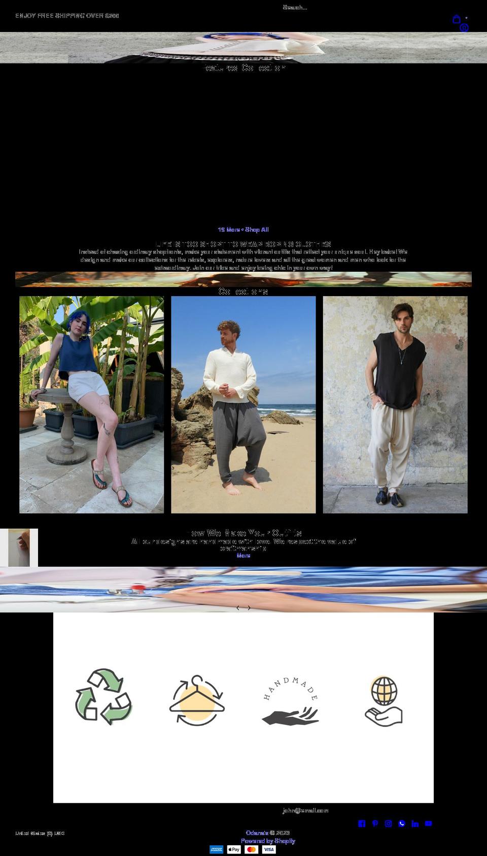 odanascharm.com shopify website screenshot
