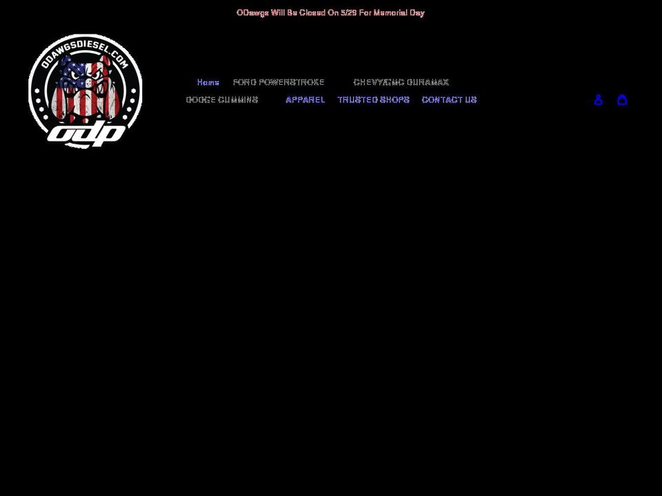 odawgsdiesel.com shopify website screenshot