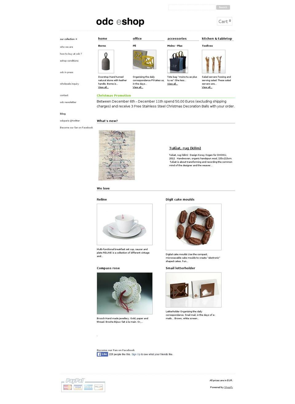 main Shopify theme site example odc-paris.com