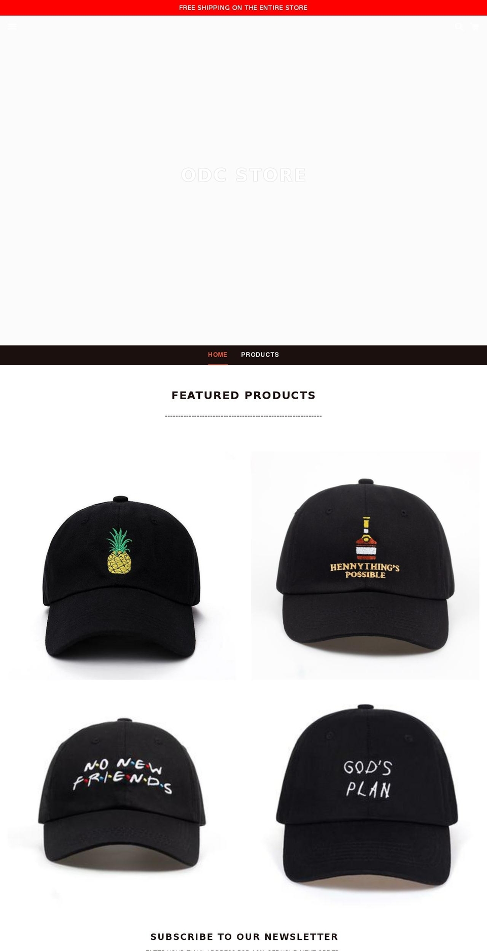 odcstore.com — Shopify storefront screenshot