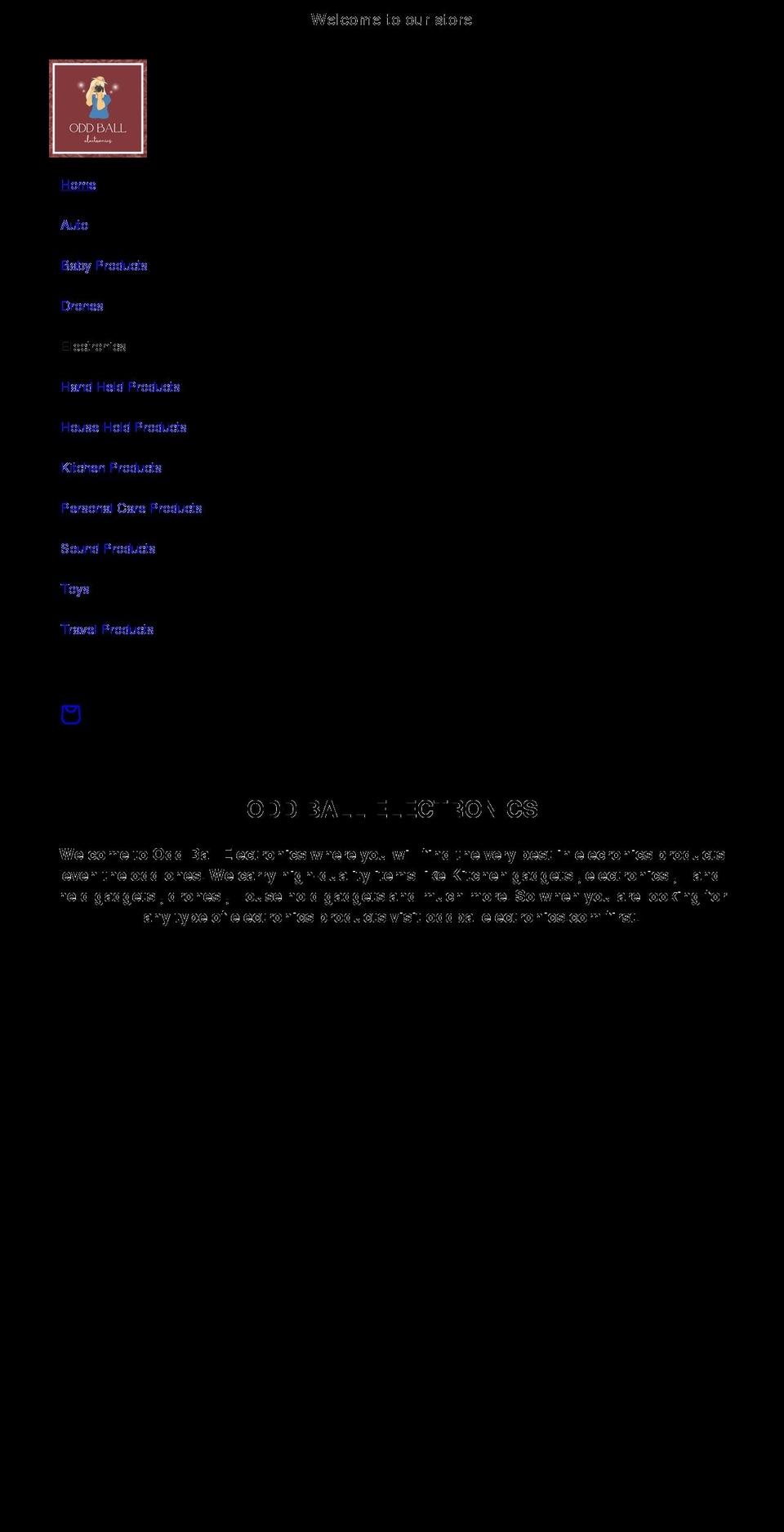 oddballelectronics.com shopify website screenshot