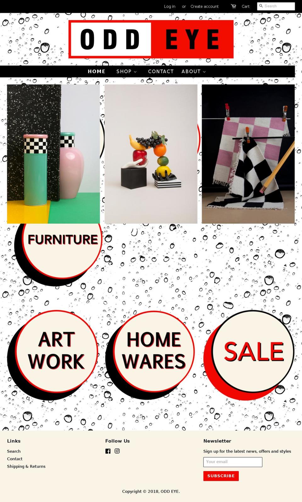 oddeyenyc.com — Shopify storefront screenshot