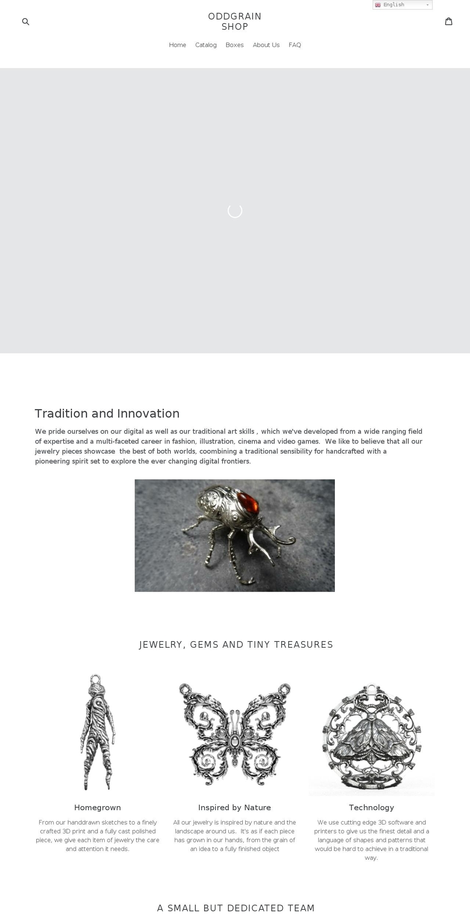 oddgrainshop.com — Shopify storefront screenshot