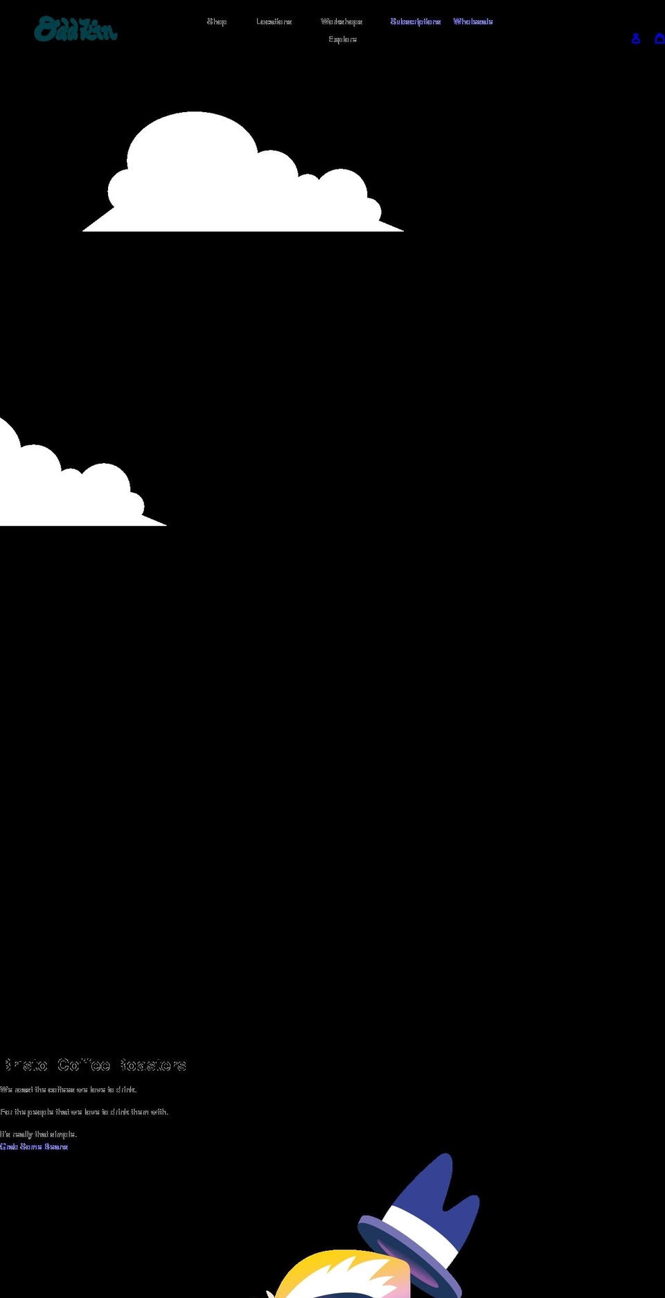 oddkincoffee.com shopify website screenshot