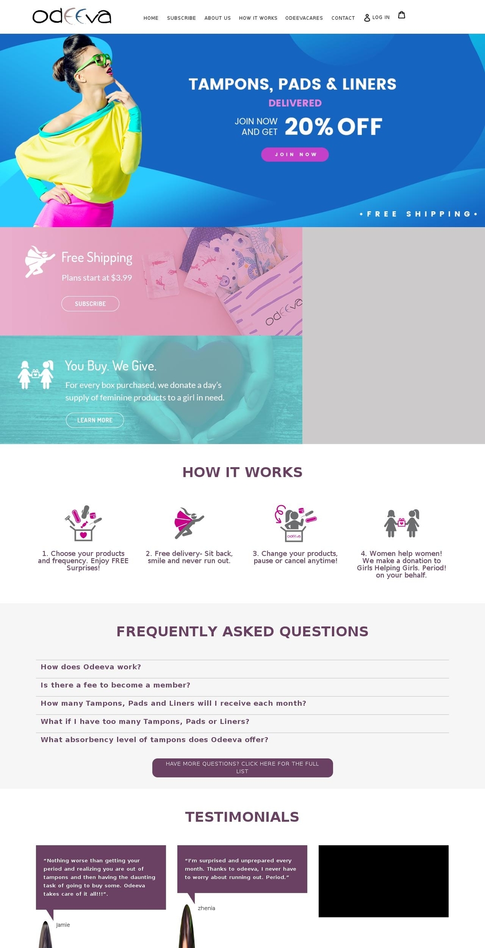 odeeva.com — Shopify storefront screenshot