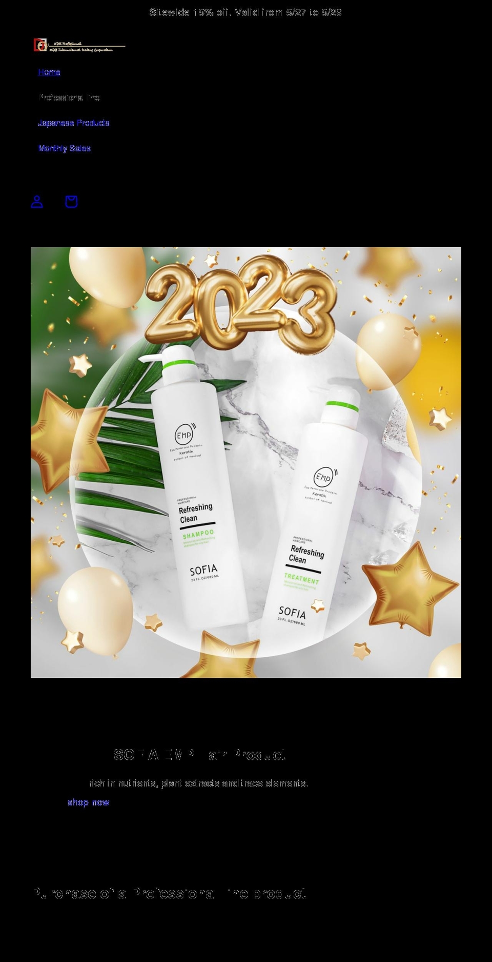 odeprofessional.com shopify website screenshot