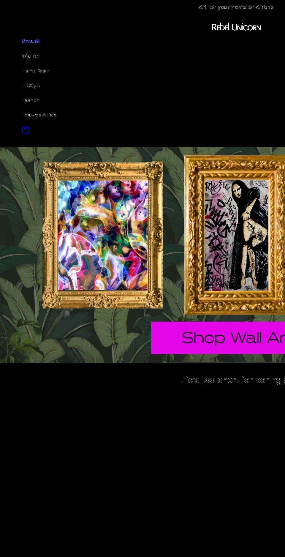 odessachristianagallery.com shopify website screenshot