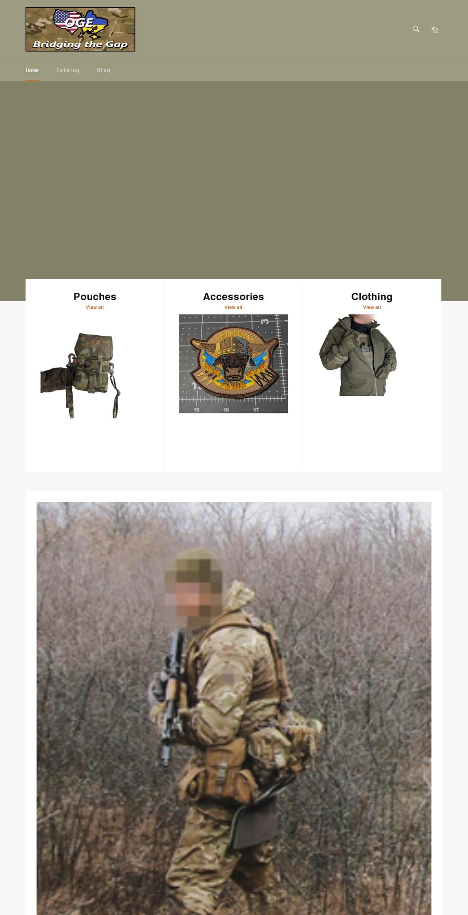 odessagear.com shopify website screenshot