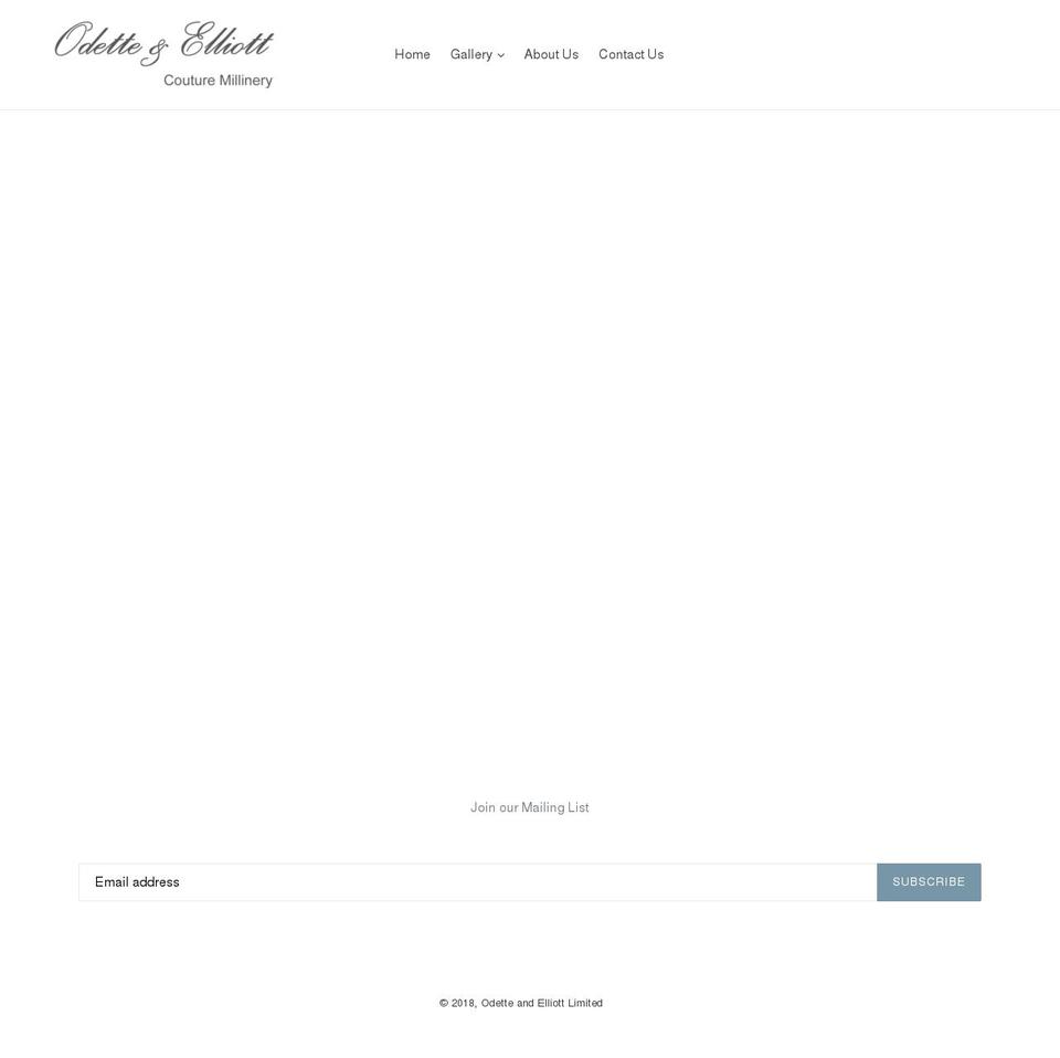 odetteandelliott.com shopify website screenshot