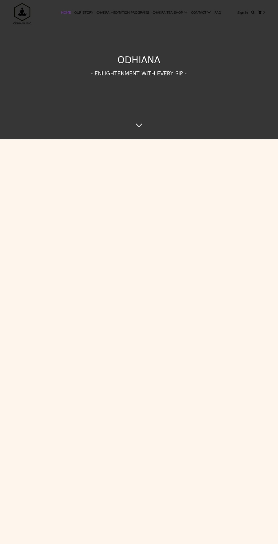 odhiana.com — Shopify storefront screenshot