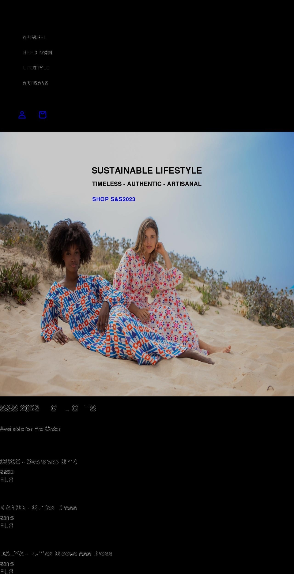 odile-collective.com shopify website screenshot