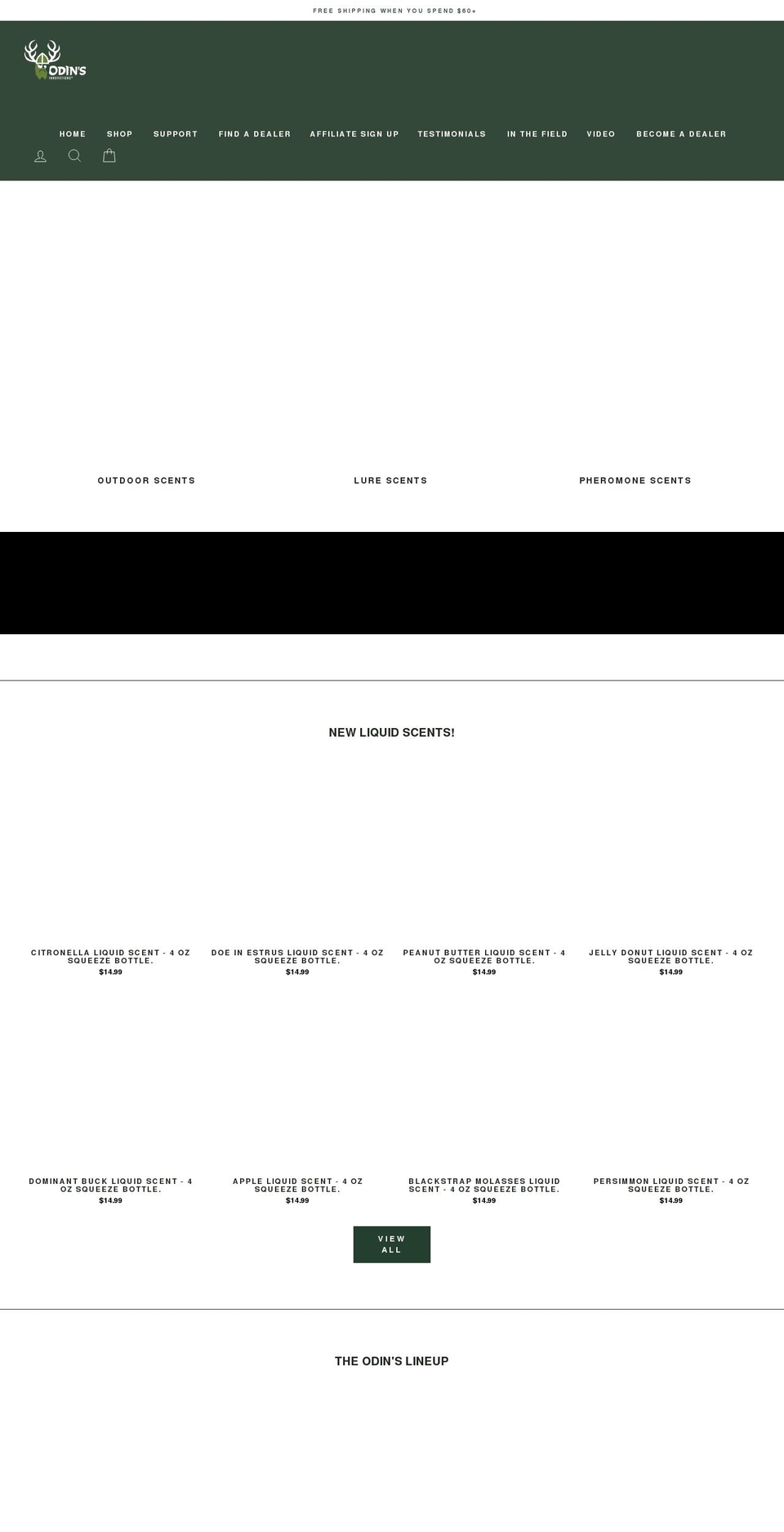 odinsinnovations.com shopify website screenshot